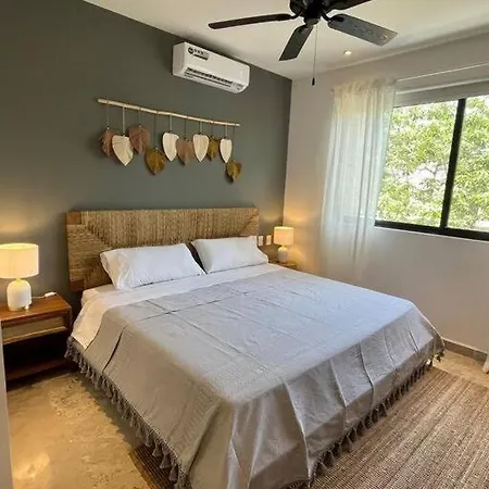 Apartamento De Lujo 2 Dormitorios Con Balcon Aldea Zama Tulum Exterior photo