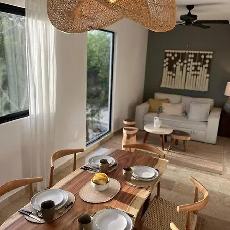 Apartamento De Lujo 2 Dormitorios Con Balcon Aldea Zama Tulum Exterior photo