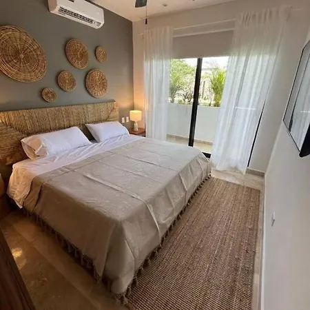 Apartamento De Lujo 2 Dormitorios Con Balcon Aldea Zama Tulum Exterior photo